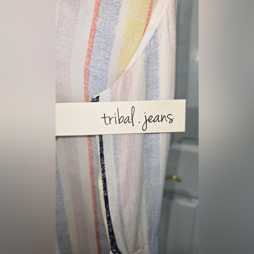Tribal Multicolor Striped Dress - Picture 6 of 8